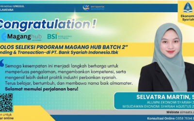 Selamat! Alumni Ekonomi Syariah Universitas Alma Ata Lolos Program MagangHub di PT Bank Syariah Indonesia Tbk